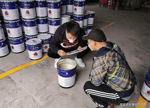 在接待过程中,向他们二位详细介绍了堡润漆的产品发展历史,产品体系